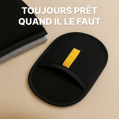 Gant pour éliminer les poils d'animaux avec double brosse électrostatique